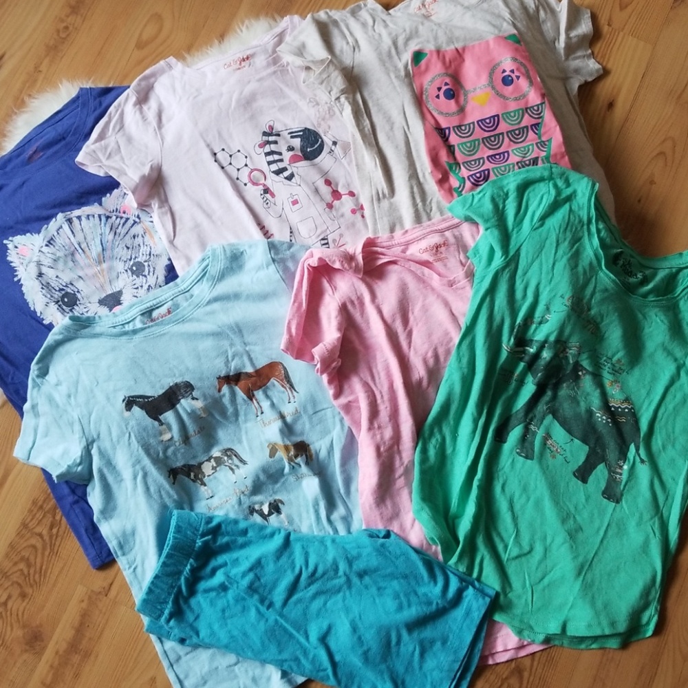 6 top lot cat & Jack 10/12